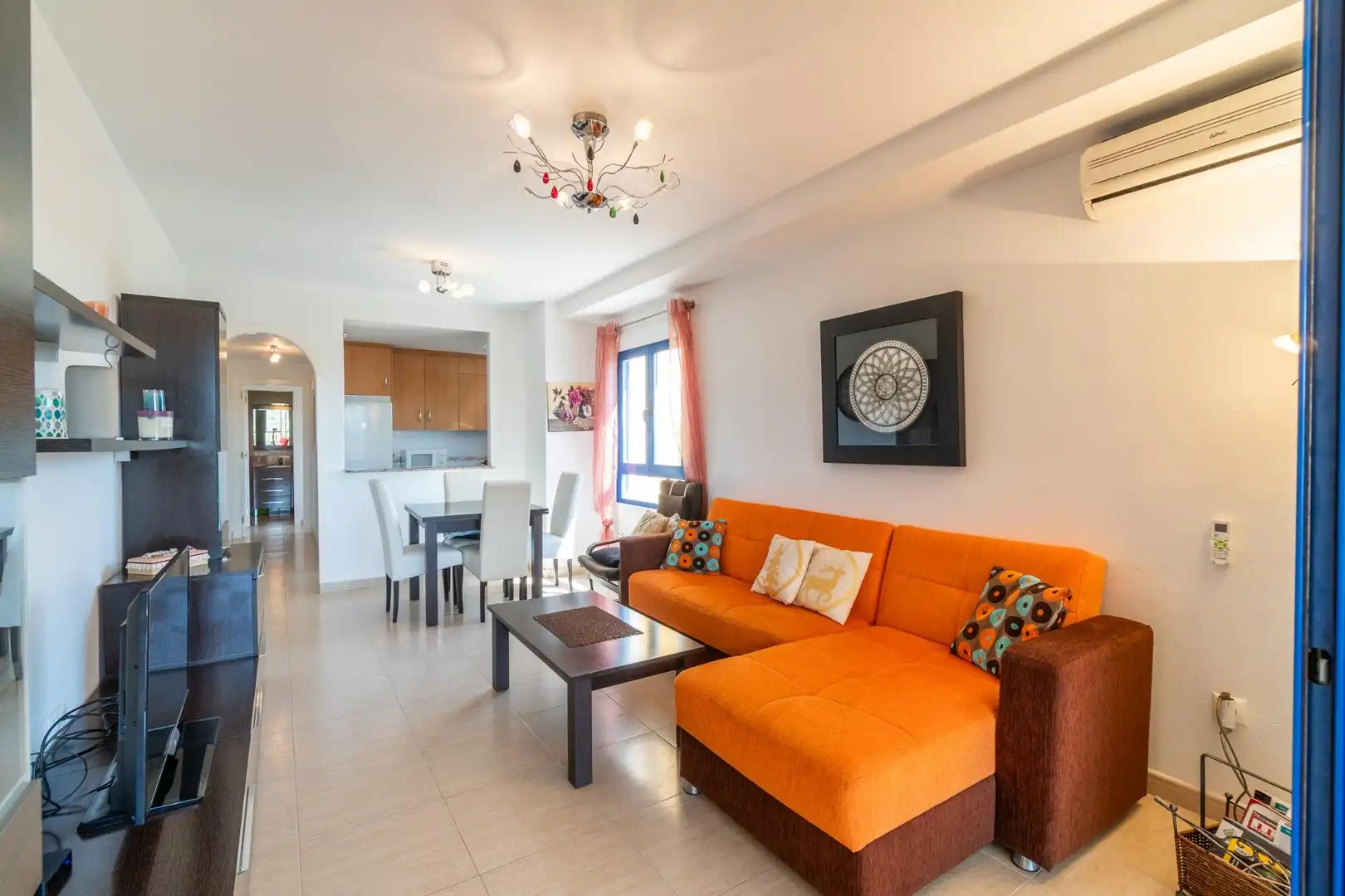 Living room of Apartments for sale in Orihuela  with Air Conditioner, Swimming Pool and Furnished