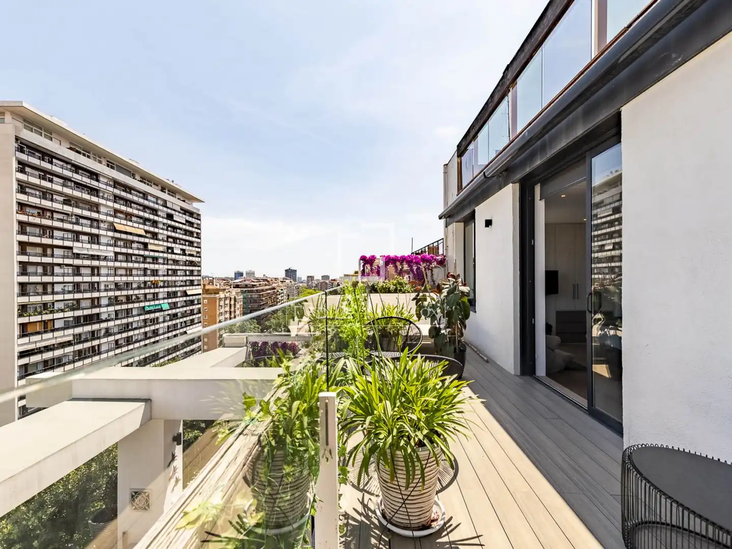 Terrasse von Dachboden zum Verkauf in Martorell mit Klimaanlage, Terrasse und Schwimmbad
