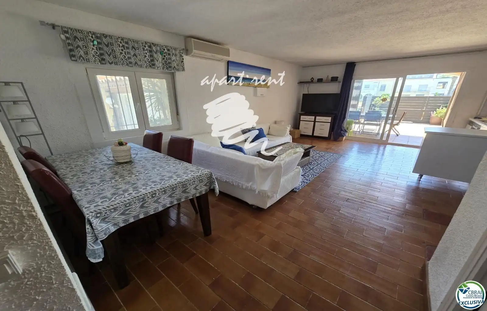 Sala de estar de Piso en venta en Empuriabrava con Aire acondicionado, Calefacción y Terraza