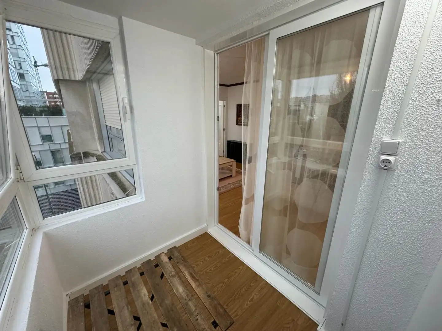 Terraza de Apartamento de alquiler en Burgos con Calefacción, Parquet y Amueblado