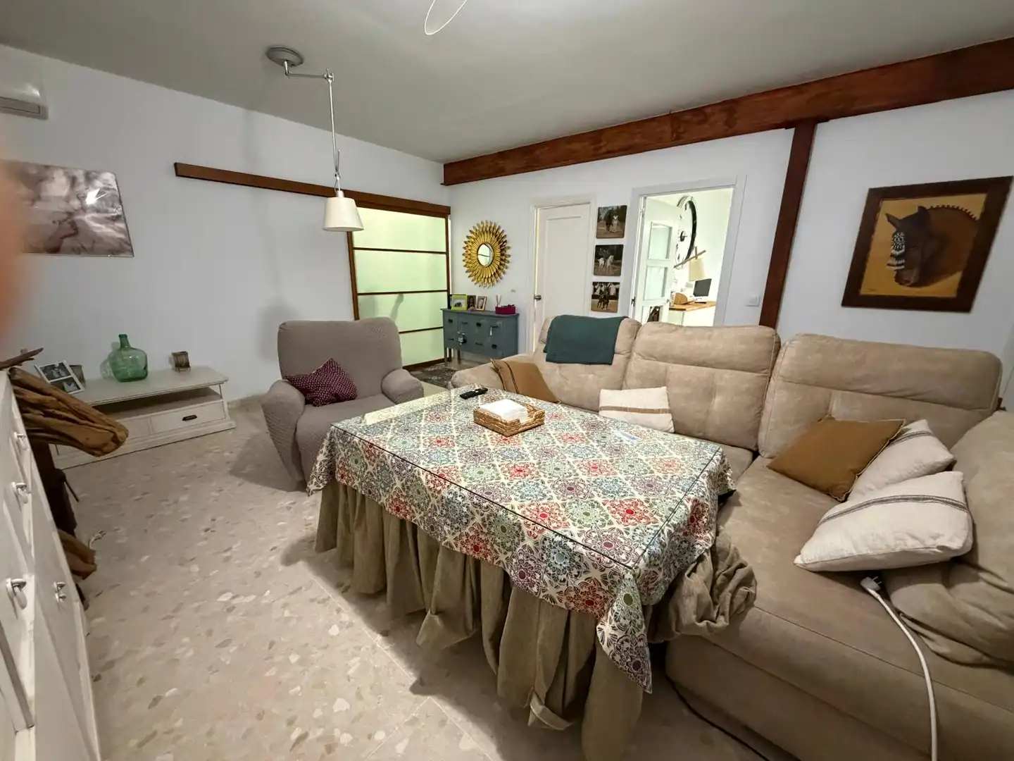 Living room of Houses for sale in La Rinconada  with Air Conditioner, Private garden and Terrace