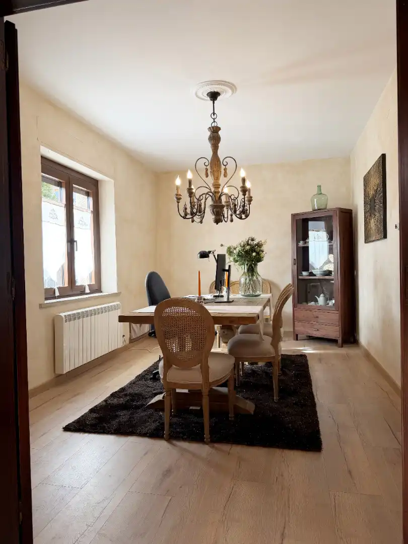 Comedor de Finca rústica en venta en Moià con Calefacción, Jardín privado y Parquet