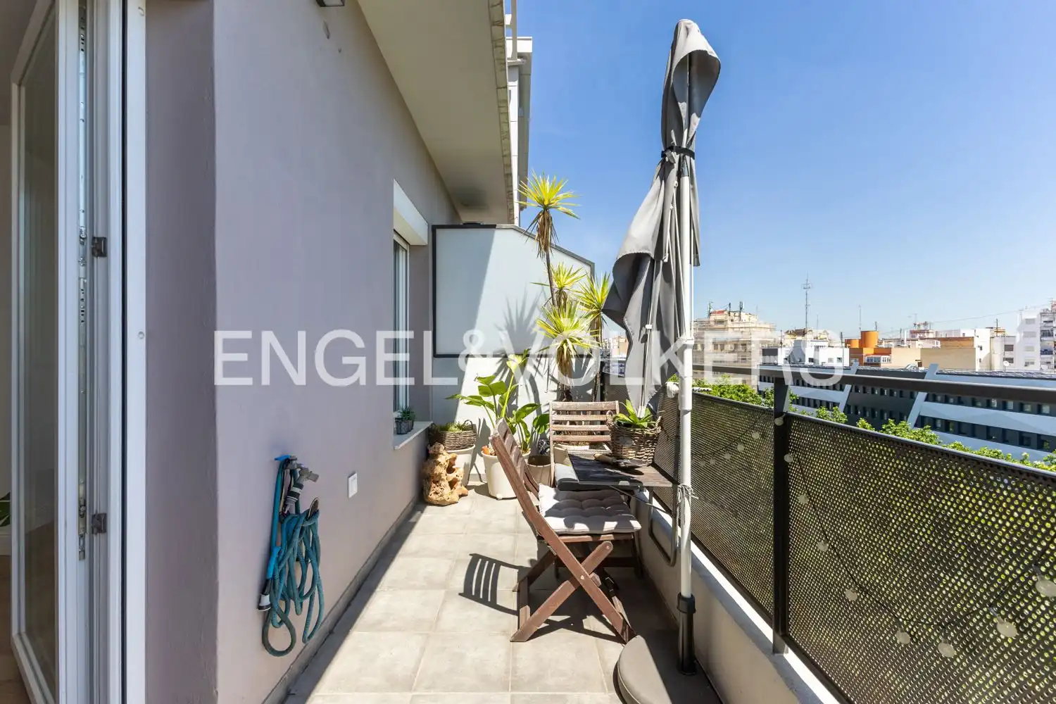 Terrace of Flat for sale in Valencia  with Air Conditioner, Heating and Balcony