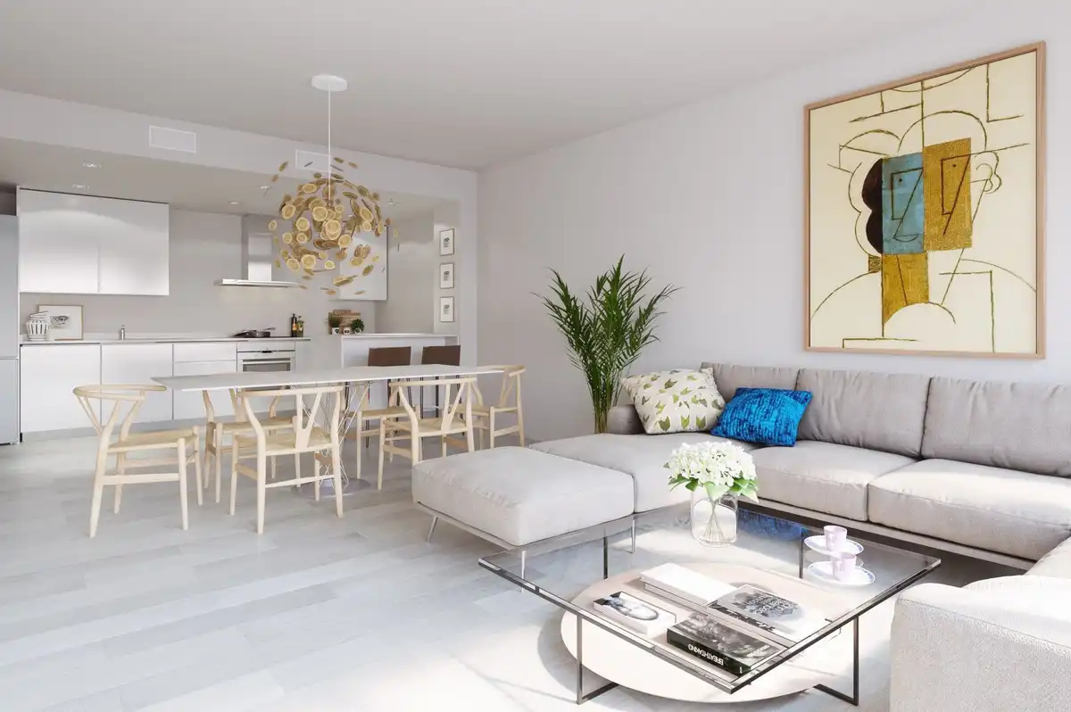 Living room of Apartments for sale in Benalmádena  with Air Conditioner, Terrace and Community pool