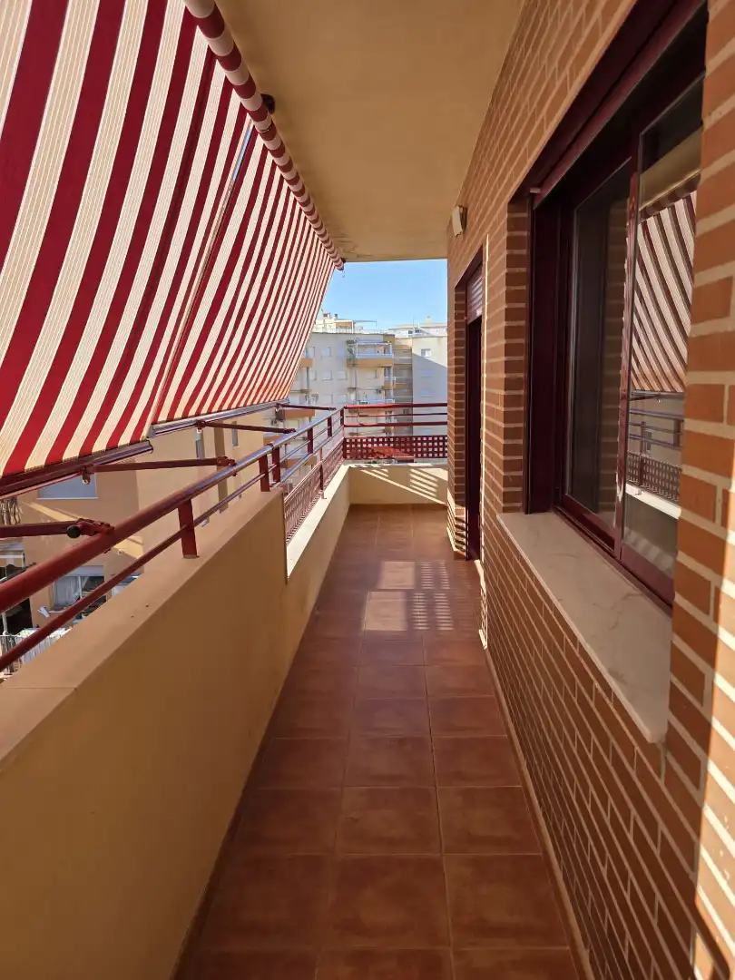 Balcony of Flat for rent in Canet d'En Berenguer  with Air Conditioner, Furnished and Oven