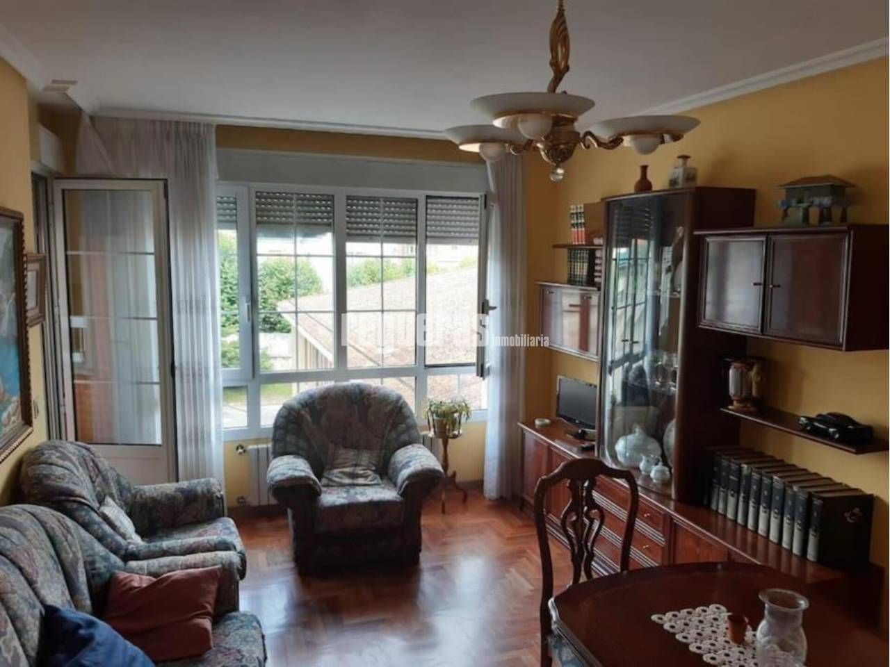 Living room of Apartment for sale in Avilés  with Heating, Parquet flooring and Terrace