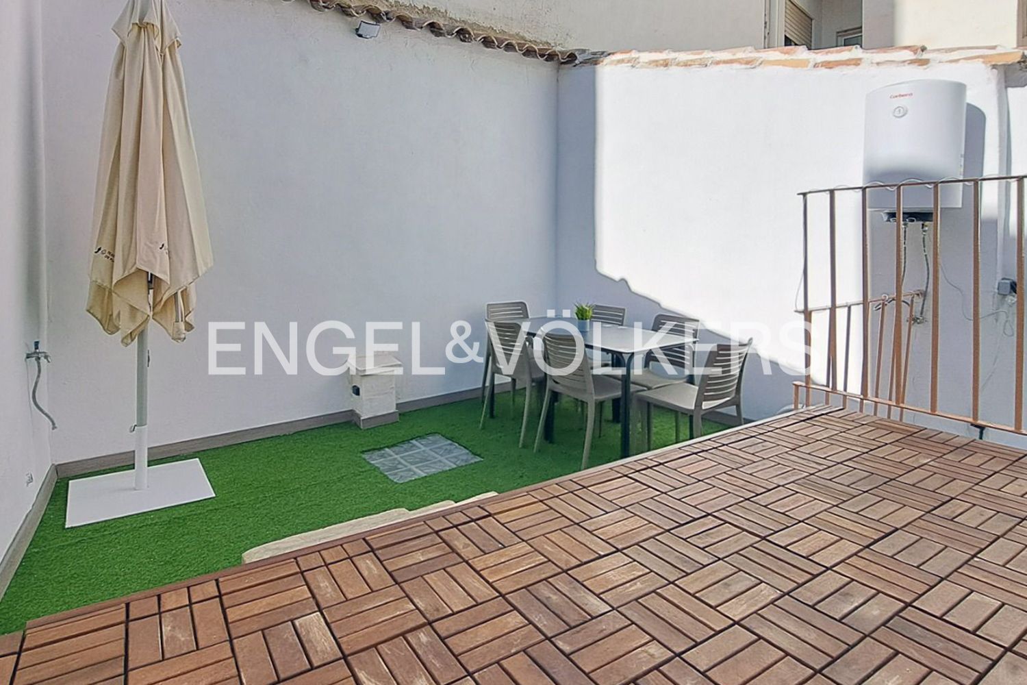 Terrassa de Casa adosada de lloguer en Sagunto / Sagunt amb Aire condicionat, Calefacció i Terrassa