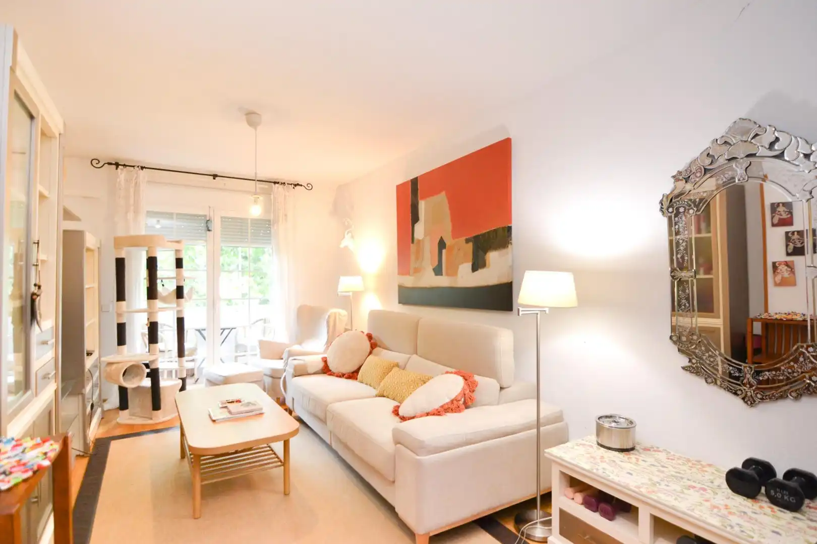 Living room of Flat for rent in Villanueva de la Cañada  with Heating and Furnished