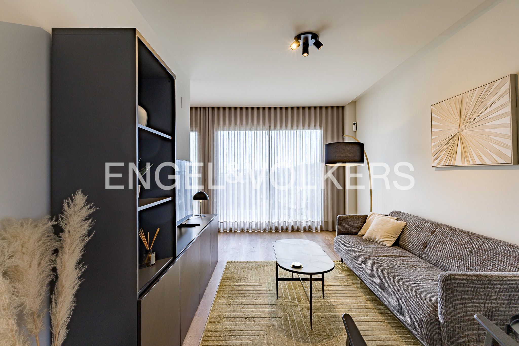 Sala d'estar de Apartament de lloguer en Sitges amb Aire condicionat, Calefacció i Terrassa