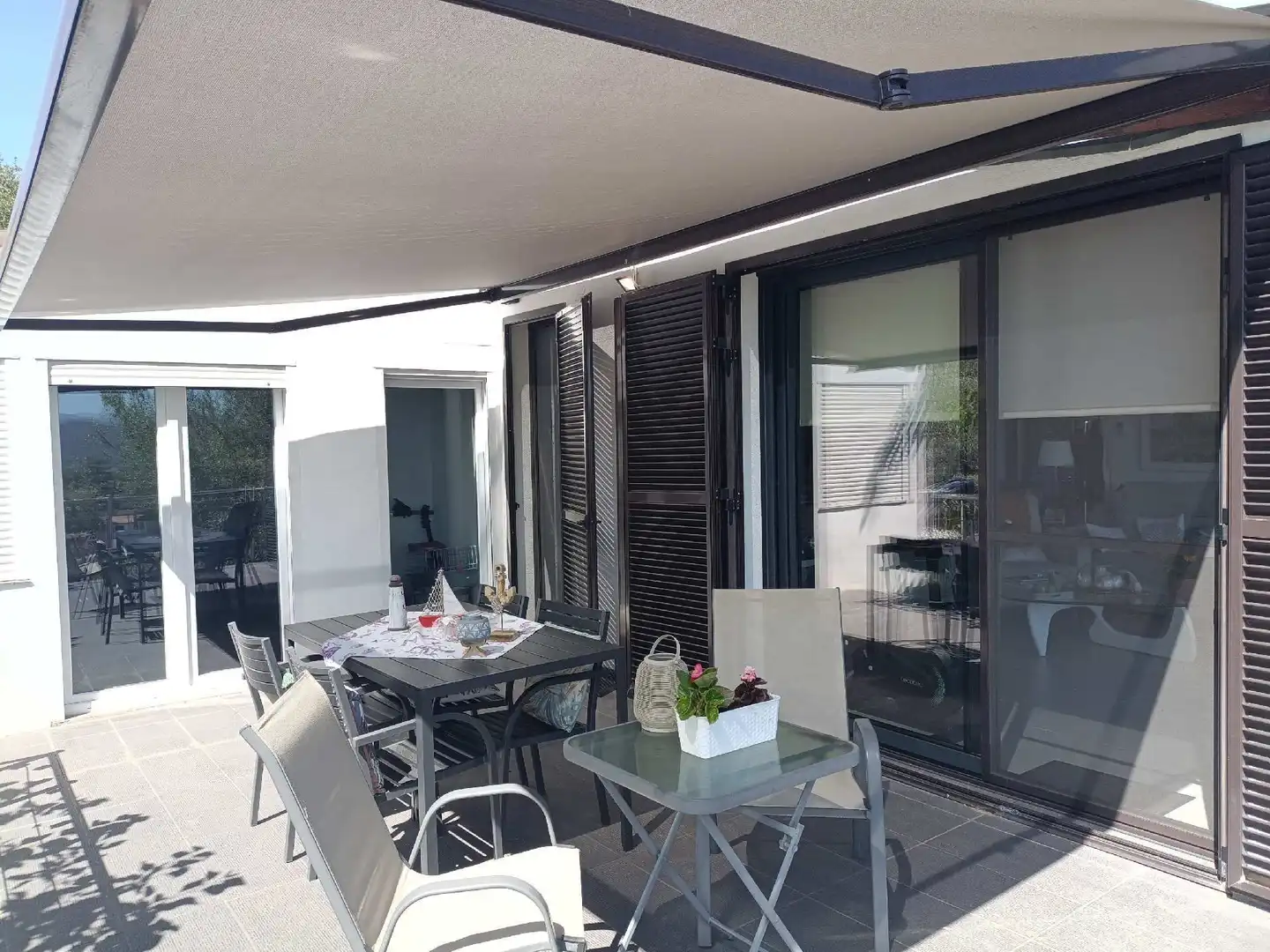 Terraza de Casa o chalet en venta en La Puebla de Castro con Aire acondicionado, Calefacción y Jardín privado
