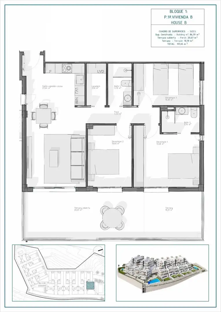 Apartamento con terraza en venta en Las Salinas, imagen 11