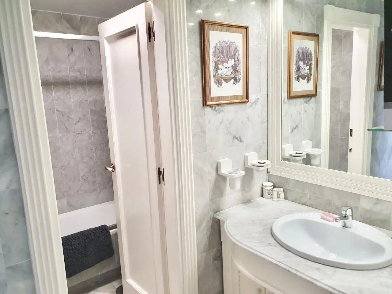 Baño de Apartamento de alquiler en Cartagena con Aire acondicionado, Piscina y Amueblado