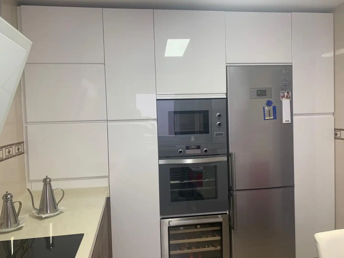 Küche von Wohnung zur Miete in Málaga Capital mit Klimaanlage und Balkon