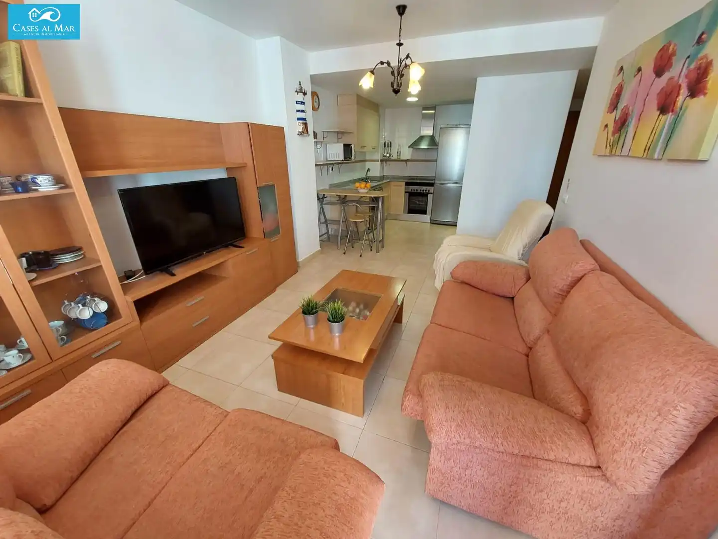 Sala d'estar de Apartament en venda en Oropesa del Mar / Orpesa amb Aire condicionat, Calefacció i Terrassa