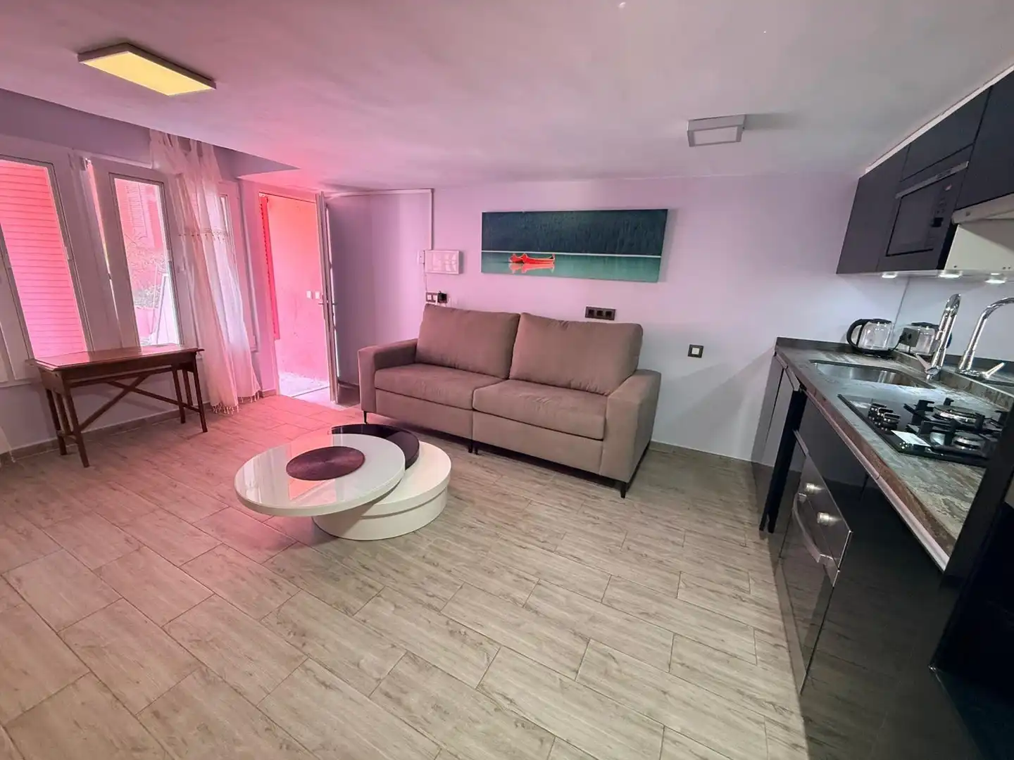 Sala de estar de Apartamento en venta en Calpe / Calp con Aire acondicionado, Calefacción y Jardín privado