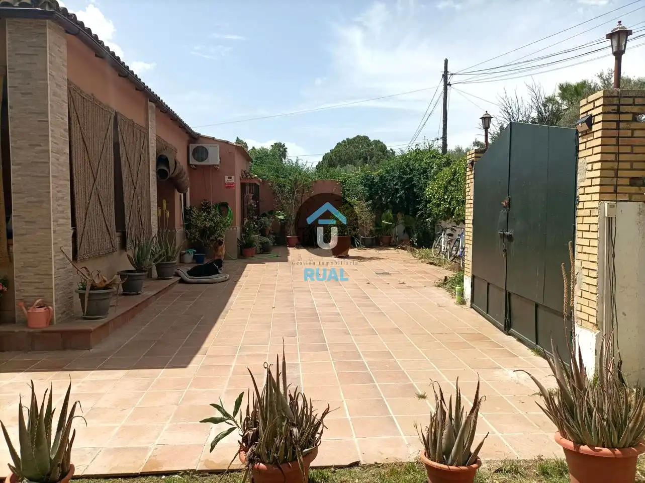 Vista exterior de Casa o chalet en venta en Mairena del Aljarafe con Aire acondicionado, Jardín privado y Terraza