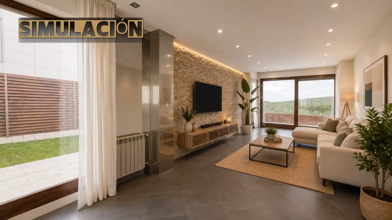 Sala de estar de Ático en venta en Piélagos con Calefacción, Jardín privado y Parquet