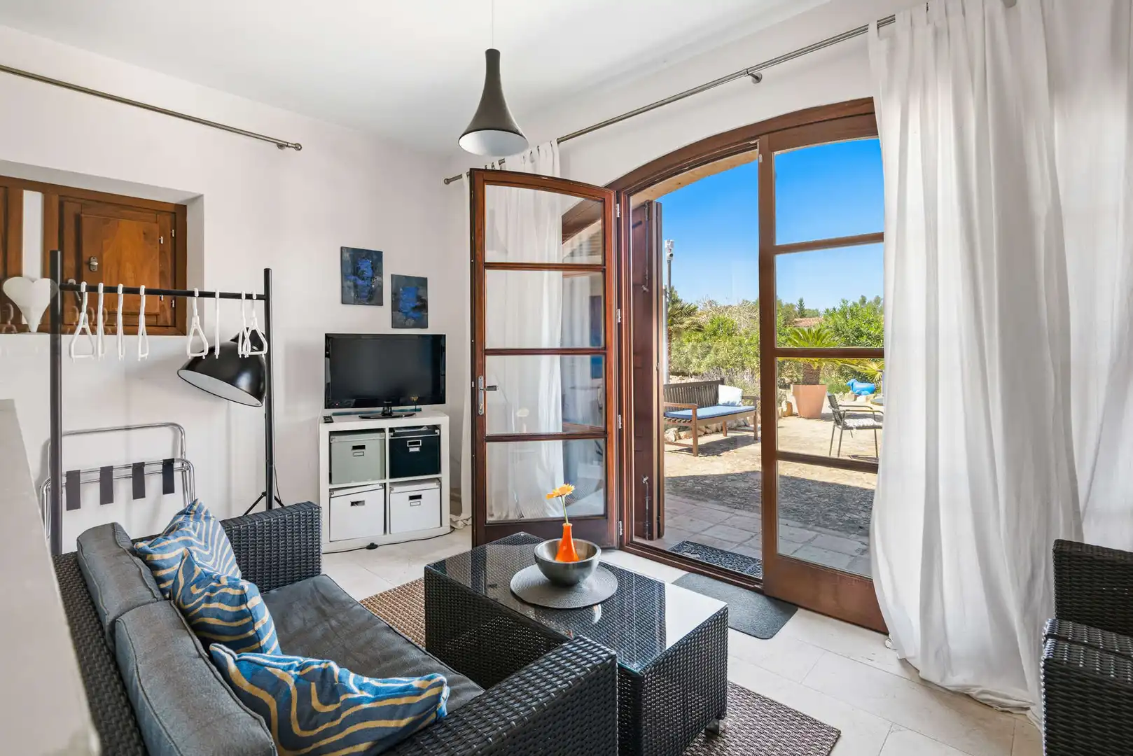 Sala d'estar de Finca rústica en venda en Felanitx amb Aire condicionat, Calefacció i Terrassa