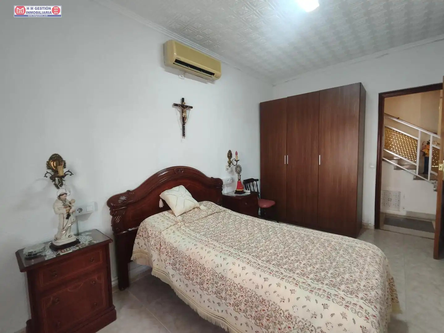 Schlafzimmer von Einfamilien-Reihenhaus zum Verkauf in Alcázar de San Juan mit Klimaanlage