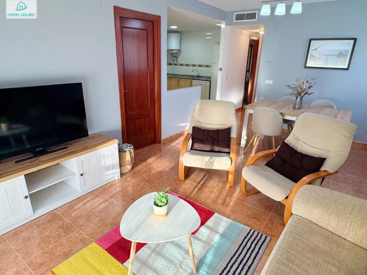 Living room of Apartments for rent in El Campello  with Air Conditioner, Heating and Private garden