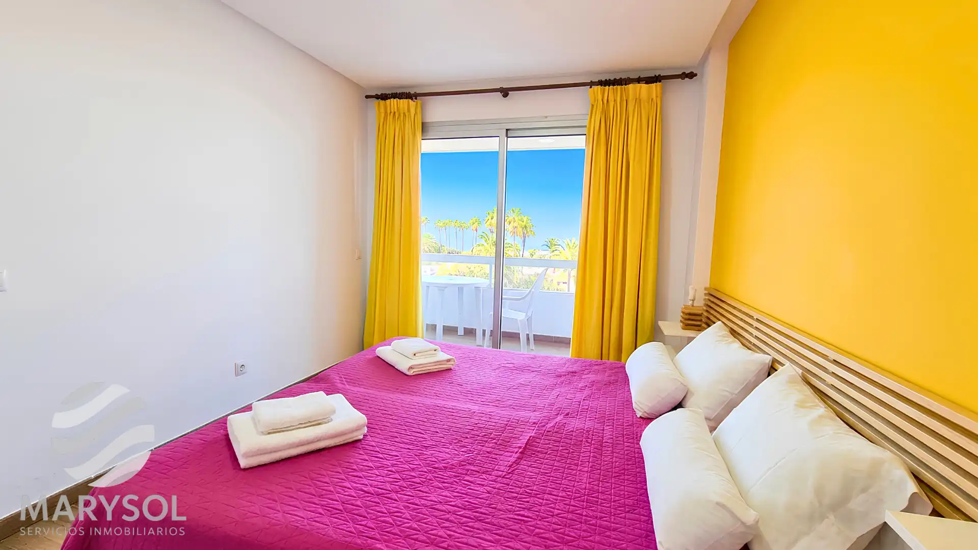Schlafzimmer von Wohnungen zur Miete in San Bartolomé de Tirajana mit Klimaanlage, Terrasse und Möbliert