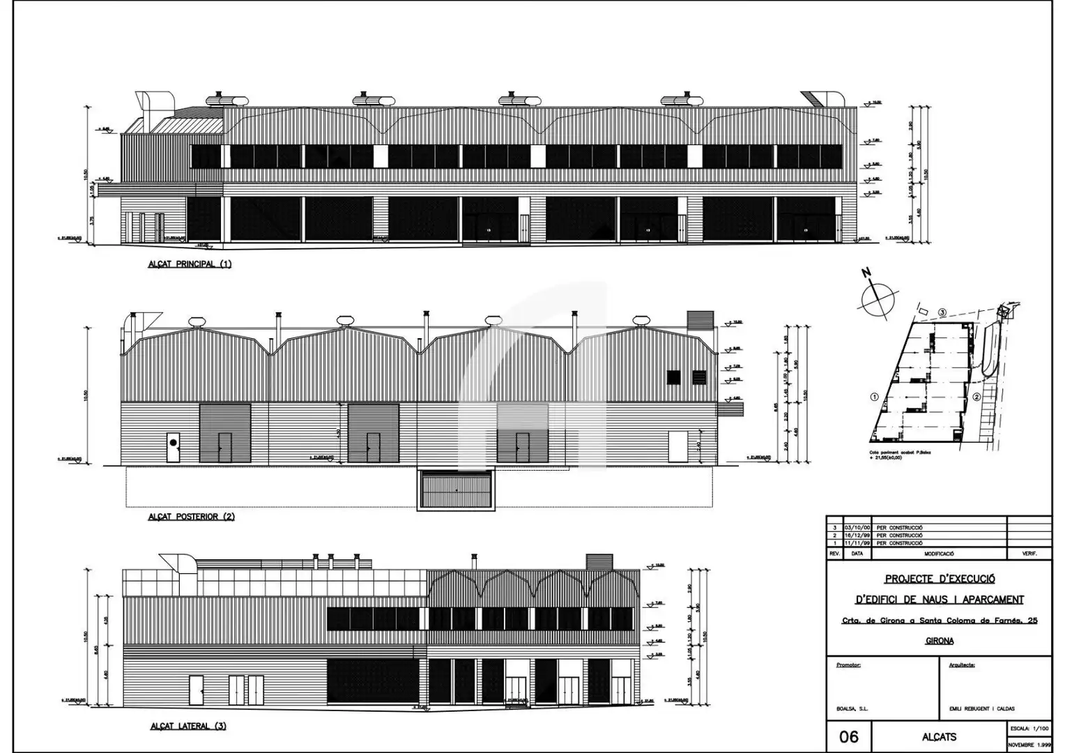 Exterior view of Industrial buildings for rent in Girona