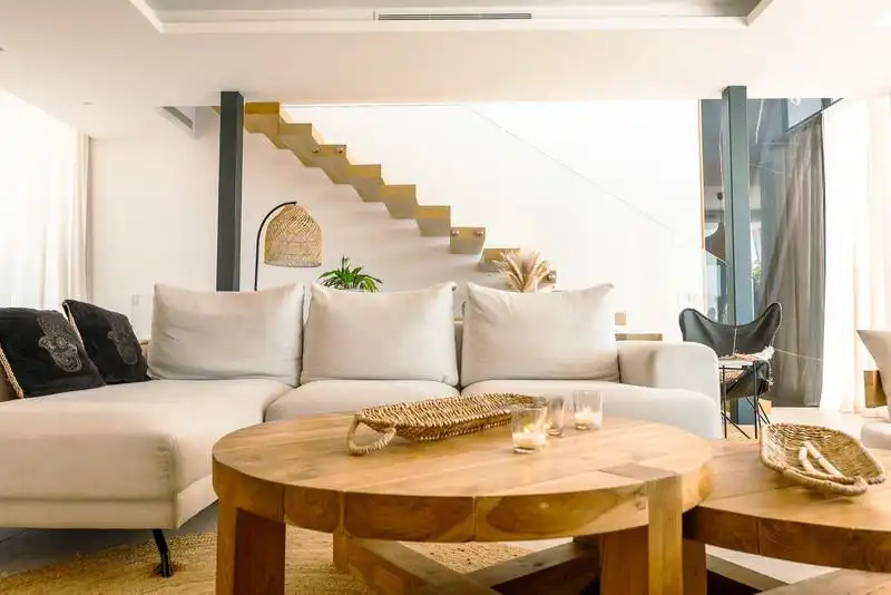 Living room of Houses for rent in Estepona  with Air Conditioner, Heating and Private garden
