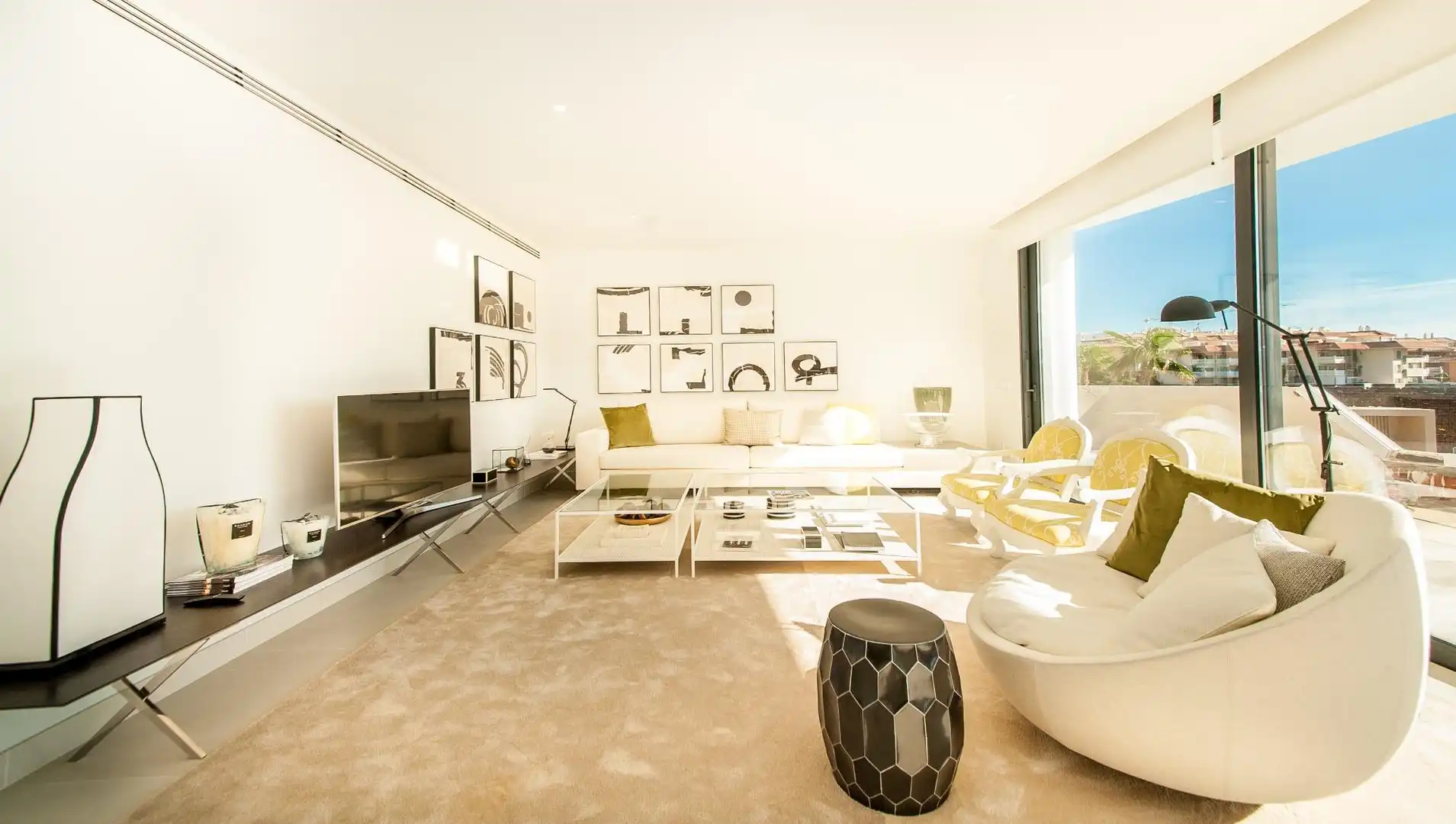 Sala de estar de Apartamento en venta en Fuengirola con Aire acondicionado, Calefacción y Terraza