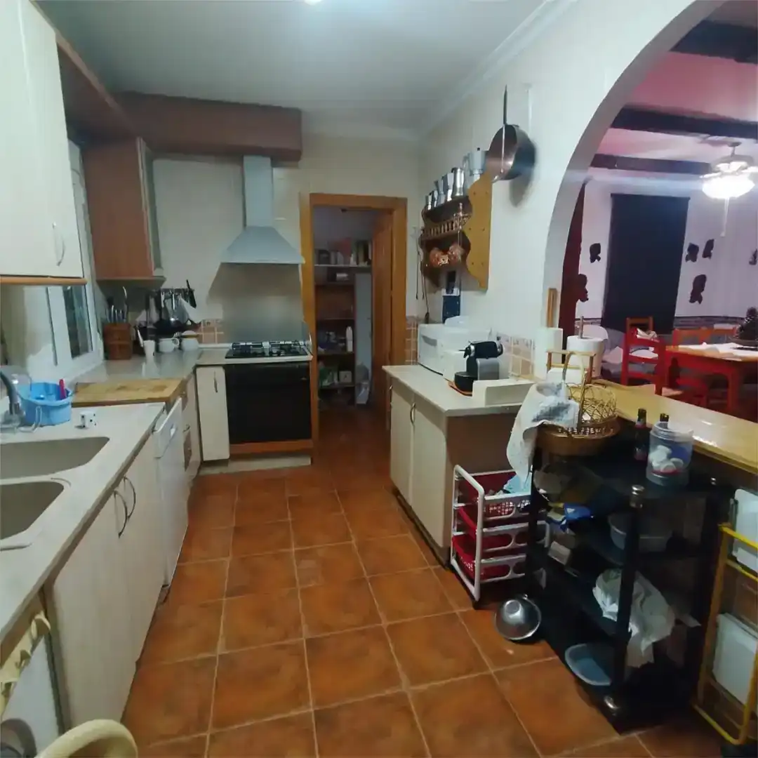 Cuina de Casa o xalet en venda en Bogarra amb Jardí privat, Traster i Moblat
