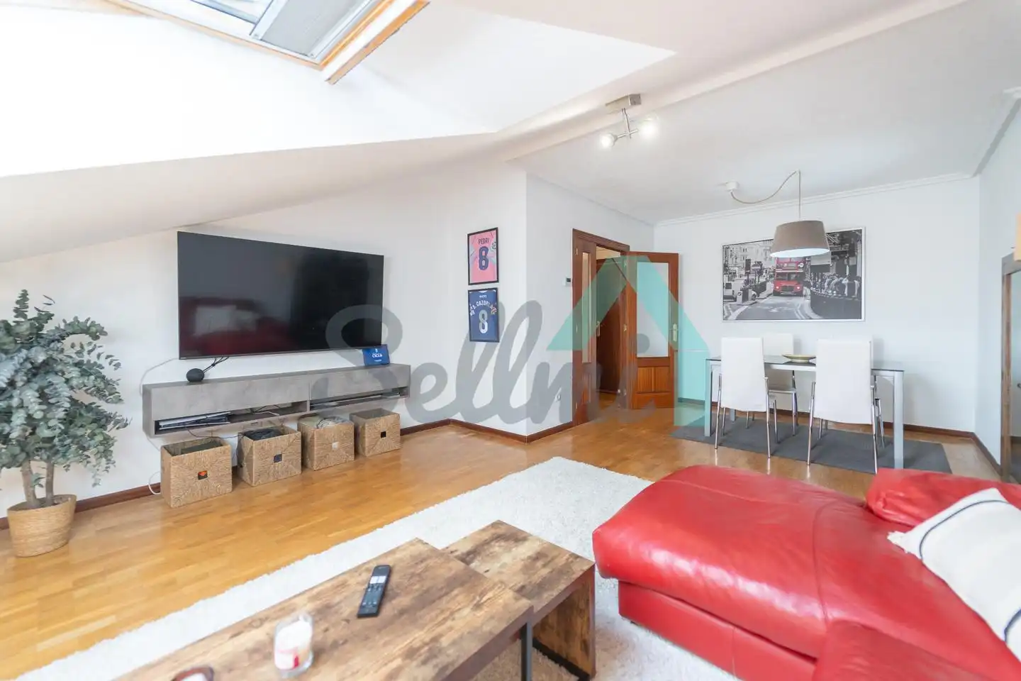 Wohnzimmer von Wohnung zur Miete in Llanera mit Heizung, Parkett und Möbliert