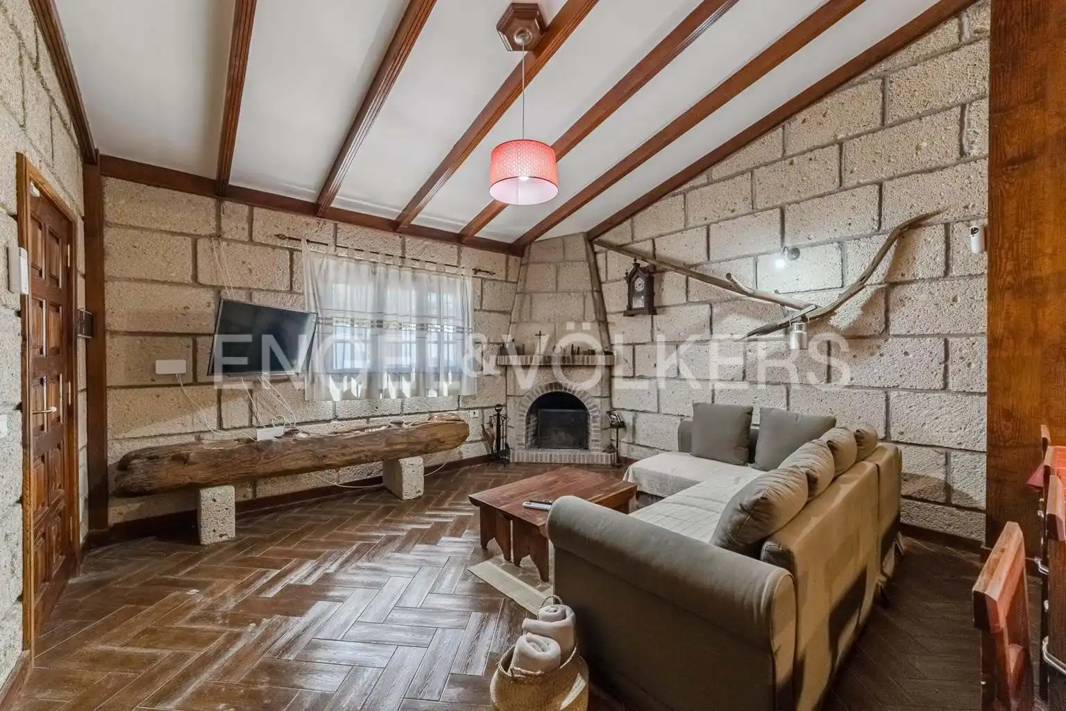 Sala d'estar de Casa o xalet en venda en Granadilla de Abona amb Aire condicionat, Terrassa i Moblat