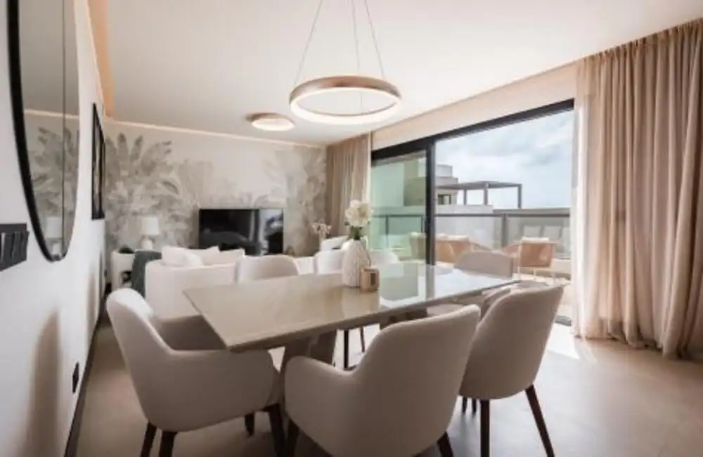 Dining room of Attic for rent in Marbella  with Air Conditioner, Terrace and Swimming Pool