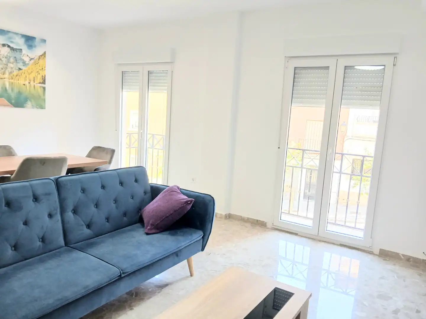 Wohnzimmer von Wohnung zur untervermieten in Almería mit Klimaanlage, Möbliert und Ofen