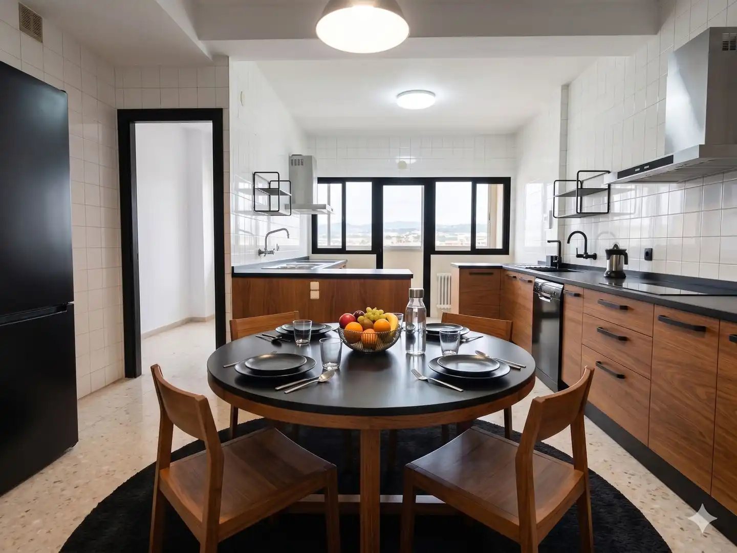 Kitchen of Flat for sale in Oviedo   with Heating, Terrace and Storage room