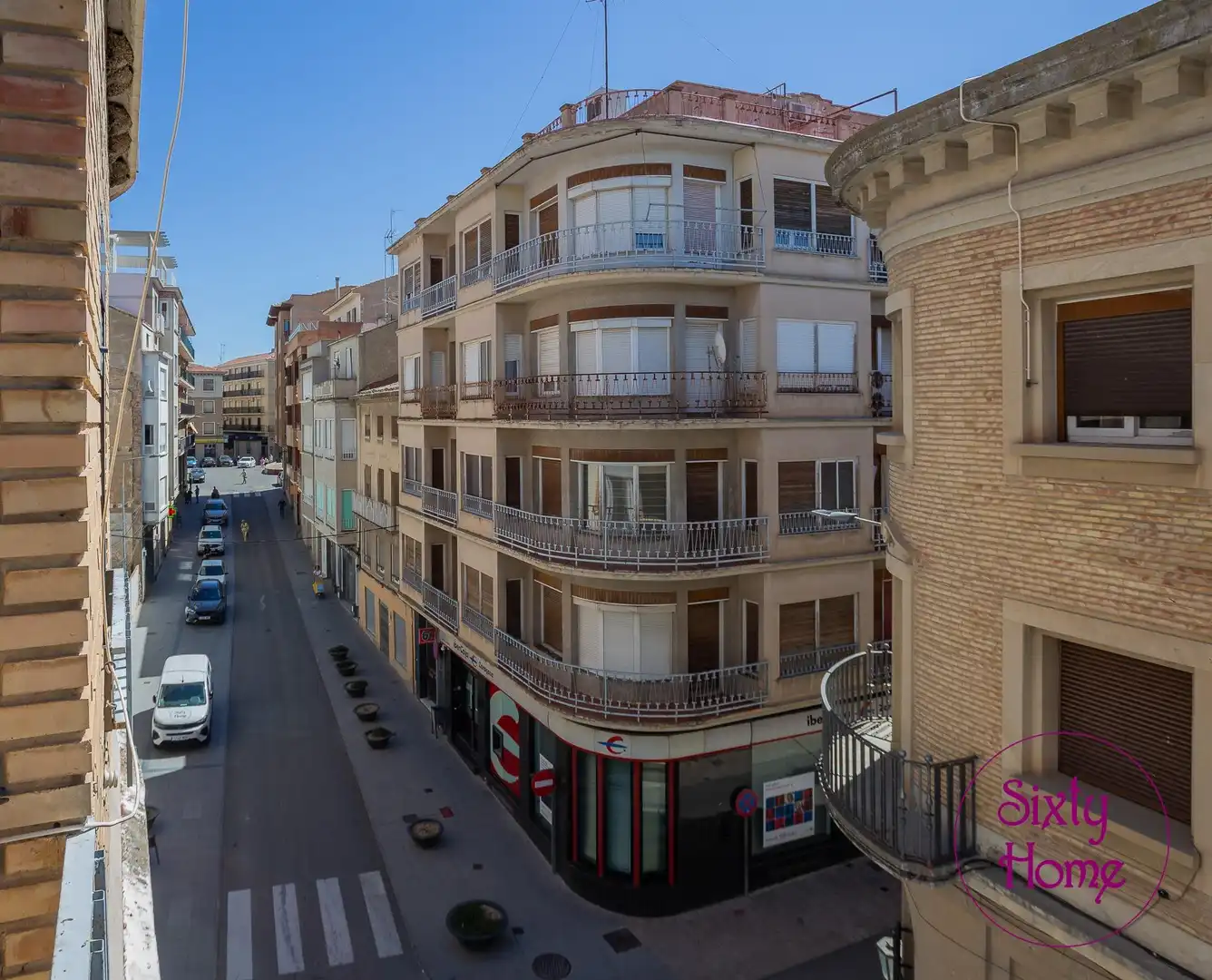Vista exterior de Piso en venta en Tauste con Terraza, Trastero y Amueblado