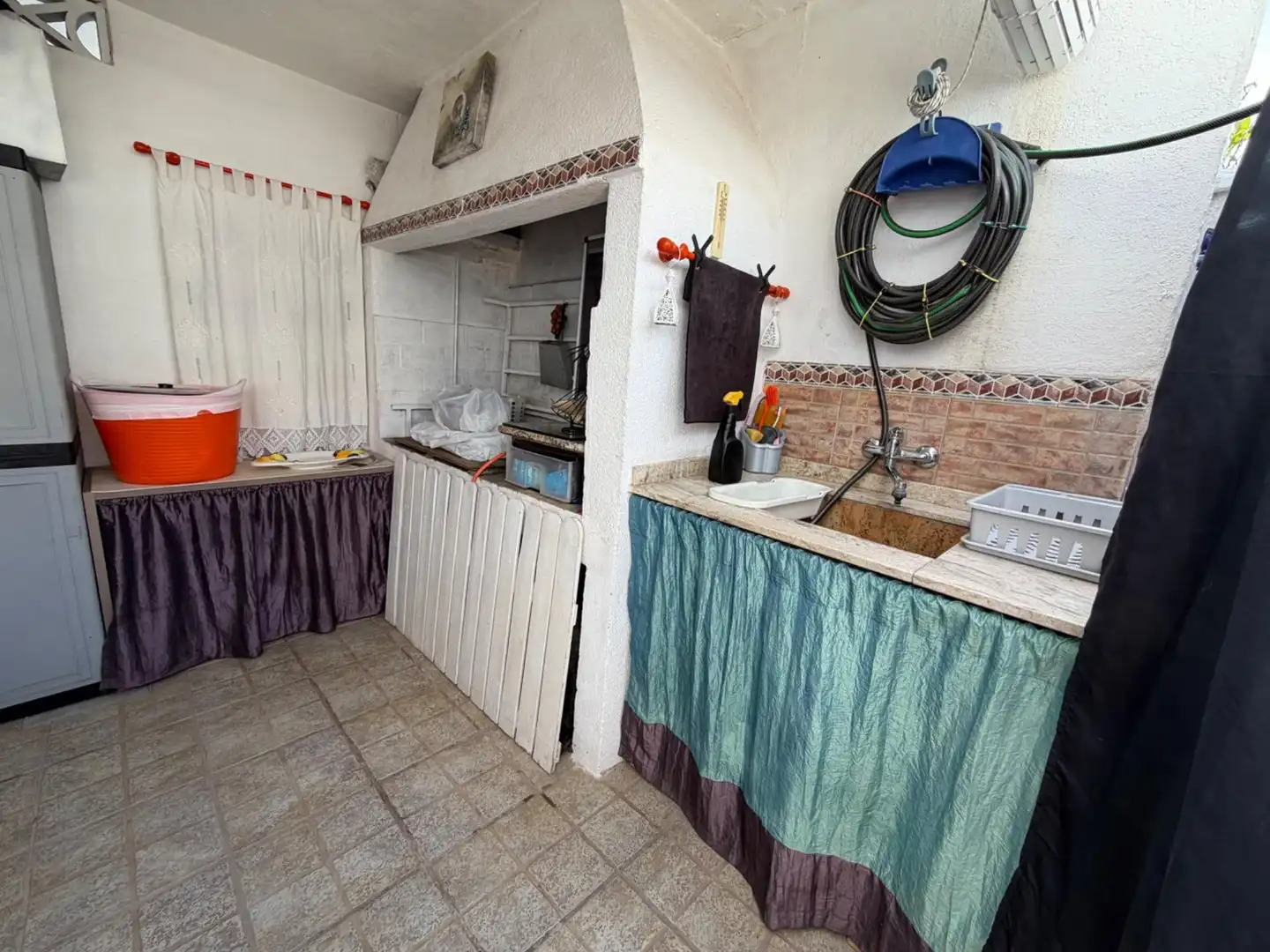 Kitchen of Ground floor for sale in Chilches / Xilxes  with Private garden, Terrace and Furnished