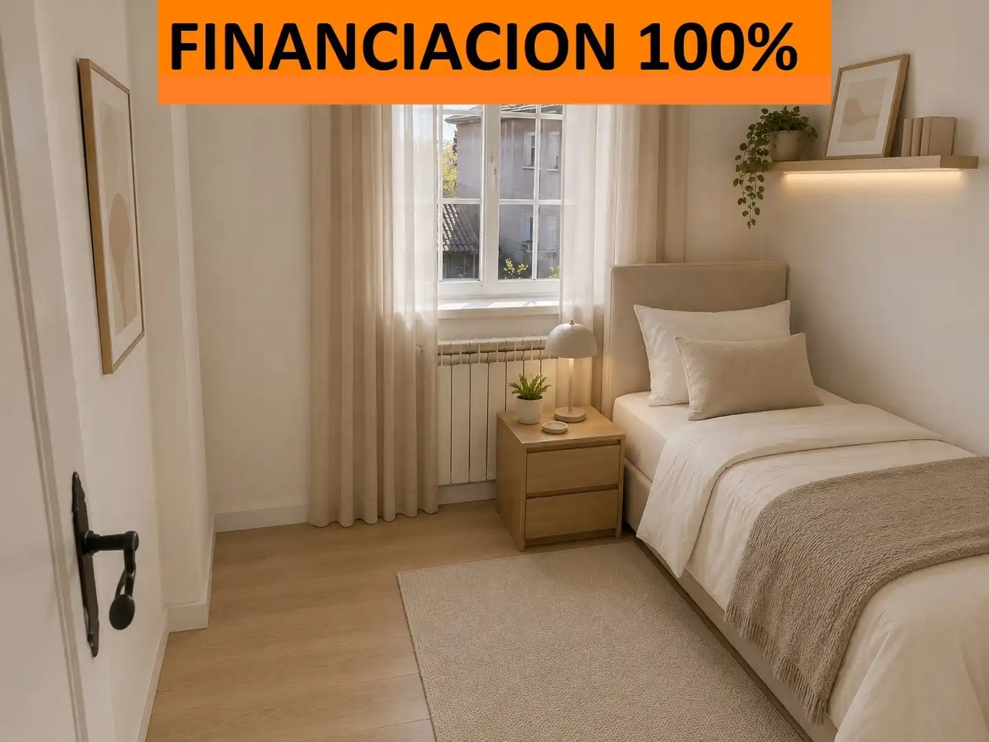 Bedroom of Flat for sale in Zaragoza  with Air Conditioner, Heating and Parquet flooring