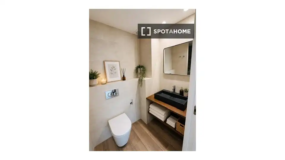 Bathroom of Study for share in El Campello  with Air Conditioner, Terrace and Furnished