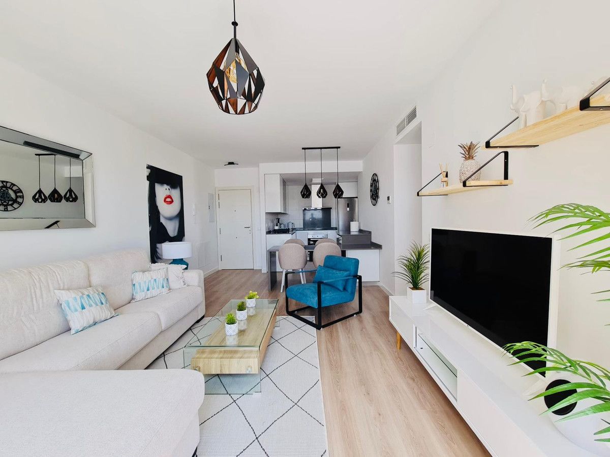 Sala d'estar de Apartament de lloguer en Marbella amb Aire condicionat, Calefacció i Terrassa