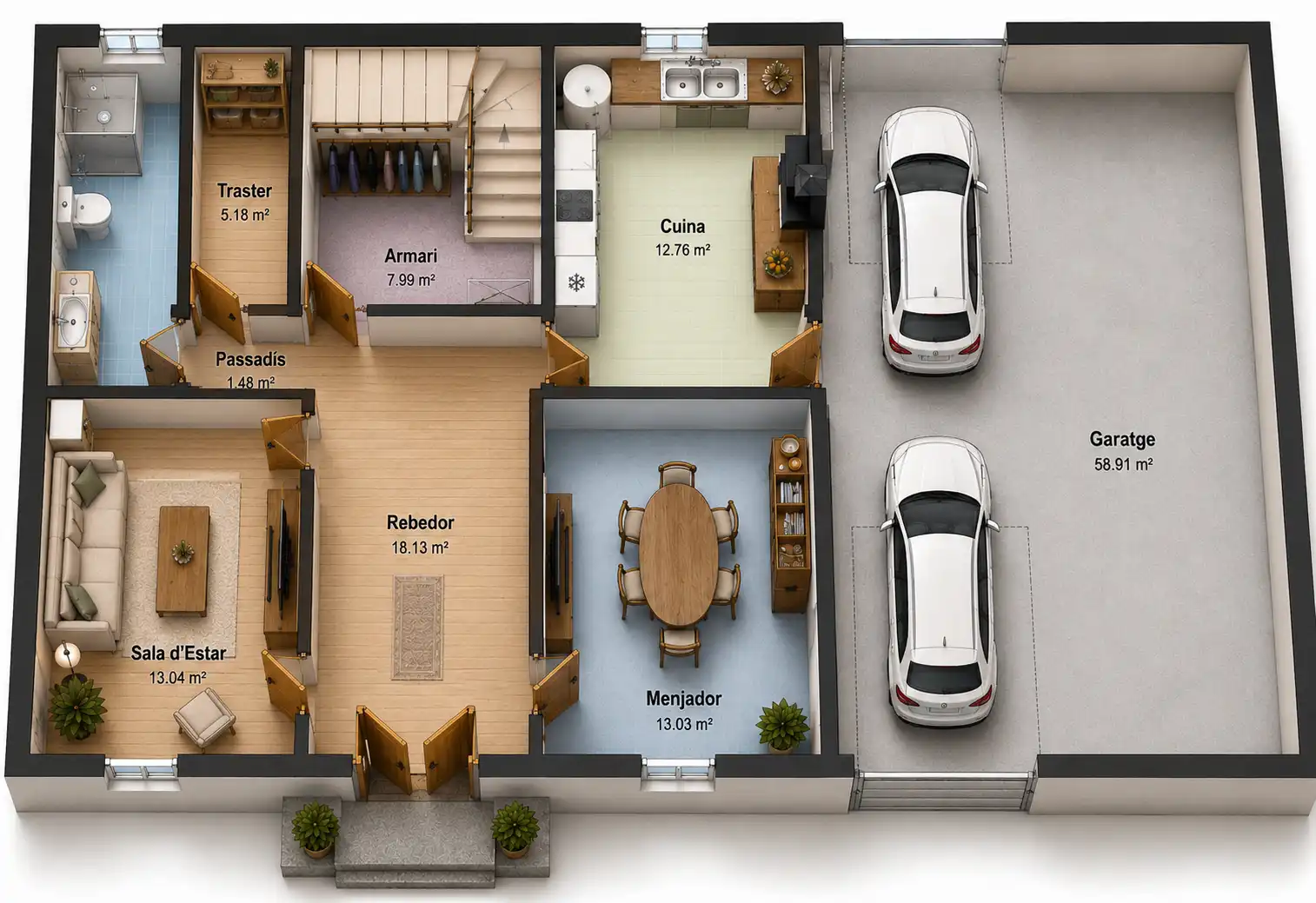 Casa adosada en venta en Castellví de la Marca con Jardín privado