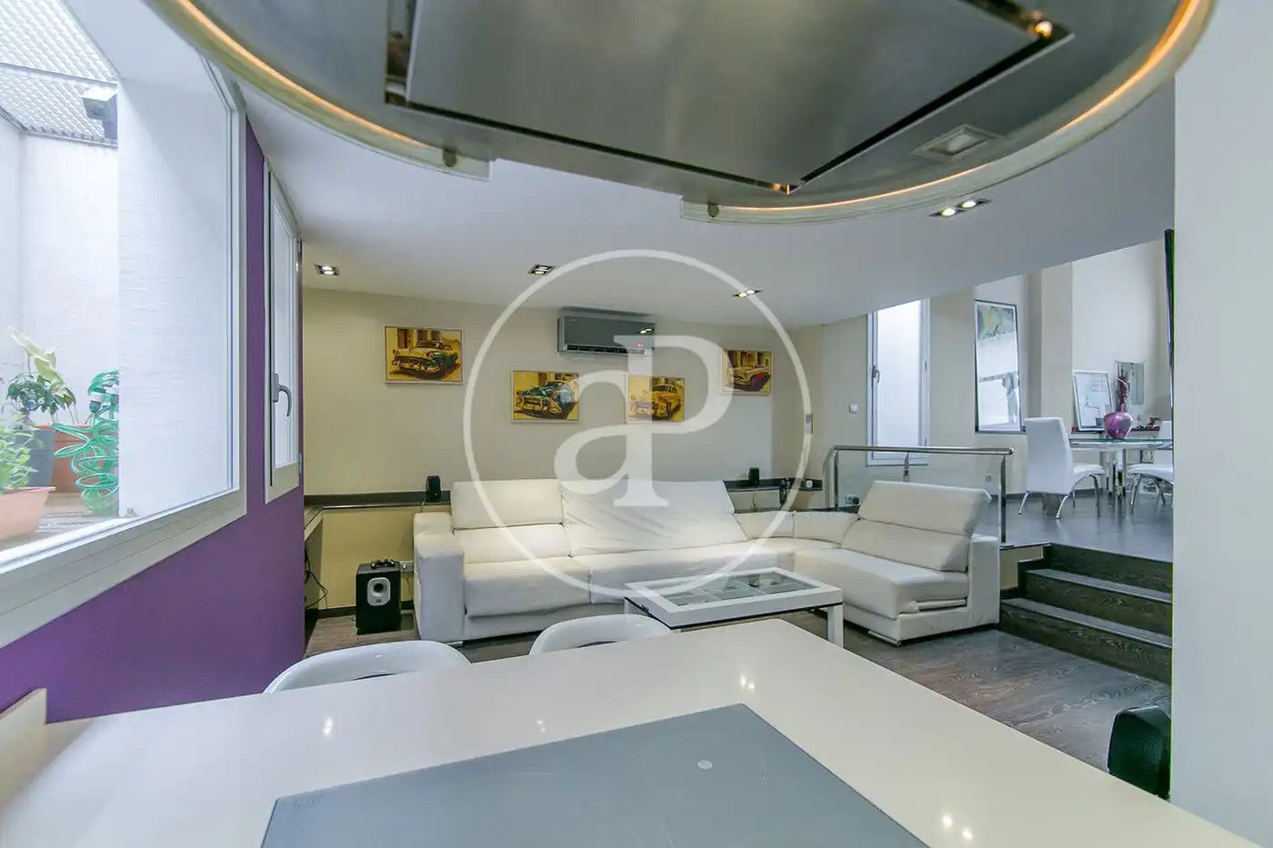 Sala de estar de Piso en venta en Sant Just Desvern con Aire acondicionado, Calefacción y Terraza