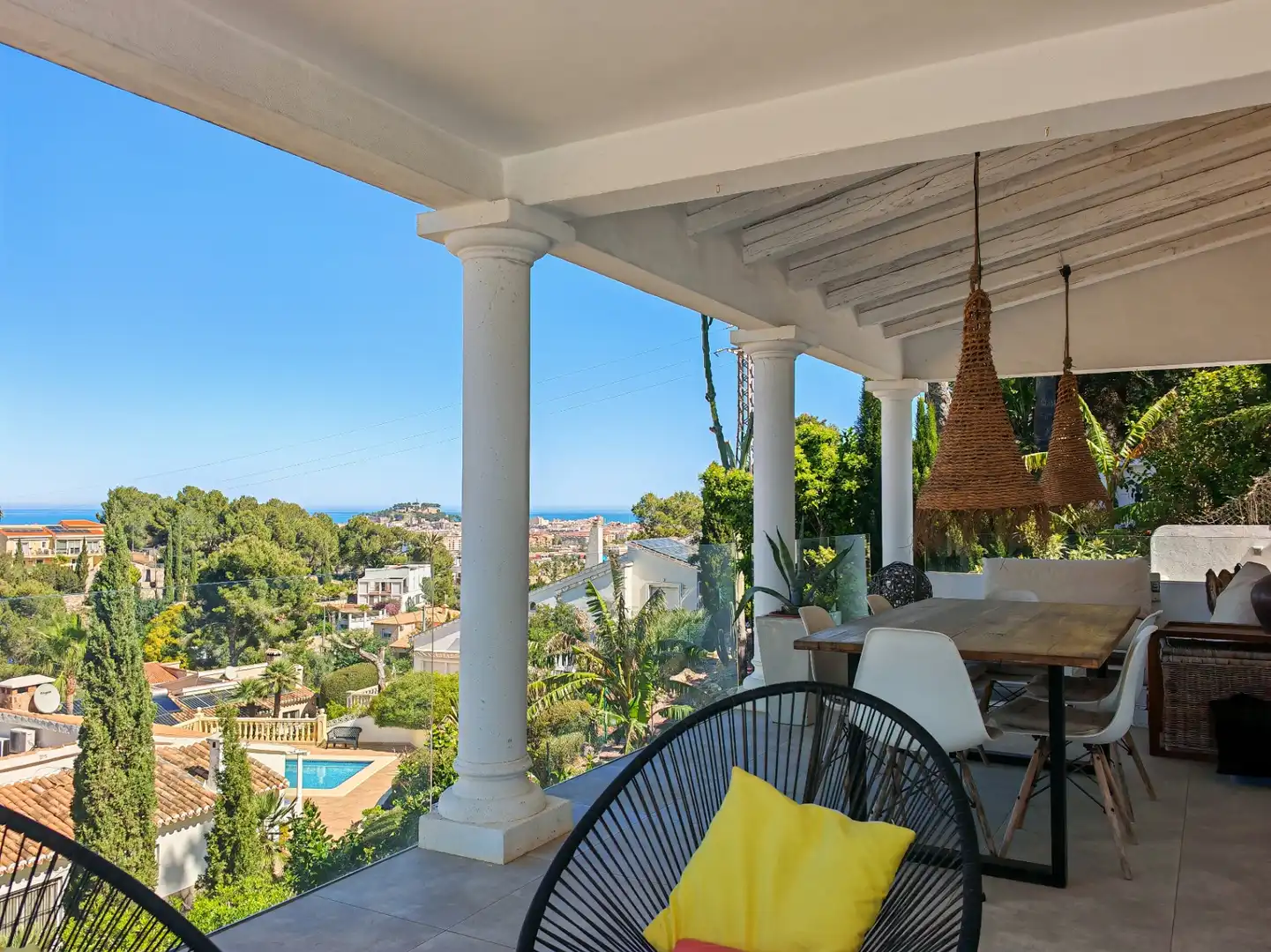 Exterior view of Houses for sale in Dénia  with Air Conditioner, Private garden and Terrace