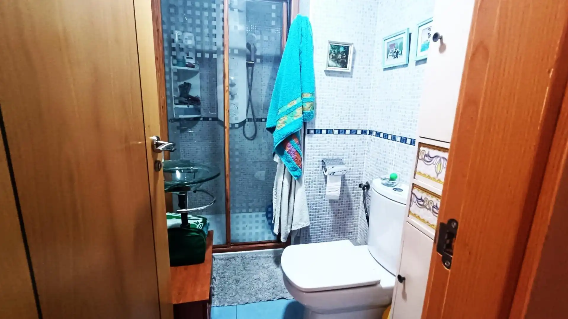 Badezimmer von Wohnung zum Verkauf in Zamora Capital  mit Heizung, Parkett und Terrasse