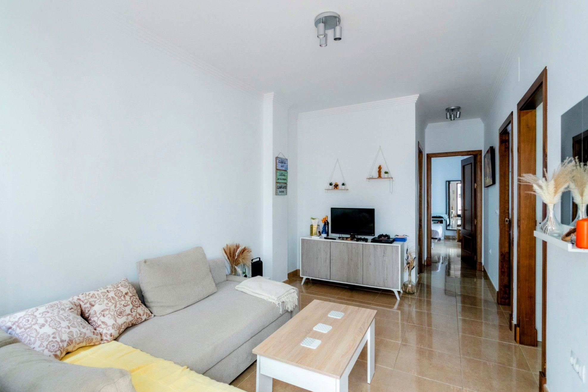 Sala de estar de Apartamento en venta en Chiclana de la Frontera