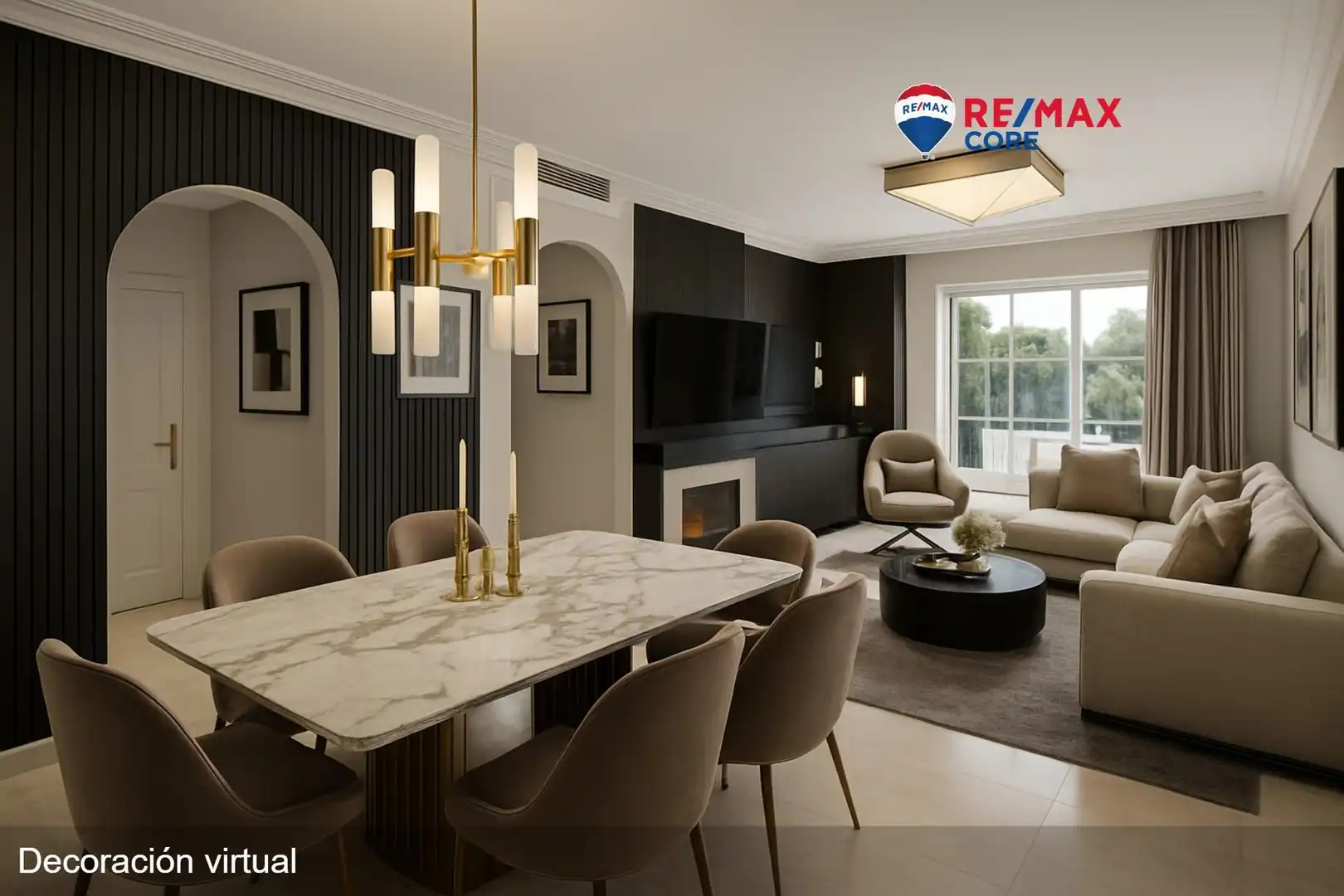 Living room of Flat for sale in Marbella  with Air Conditioner, Private garden and Terrace