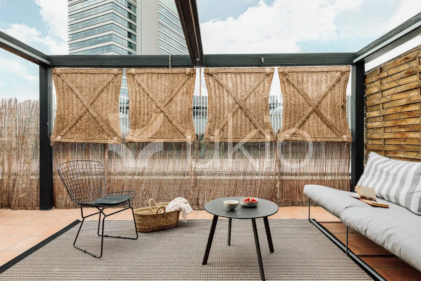 Terraza de Apartamento de alquiler en Barcelona con Aire acondicionado, Calefacción y Terraza