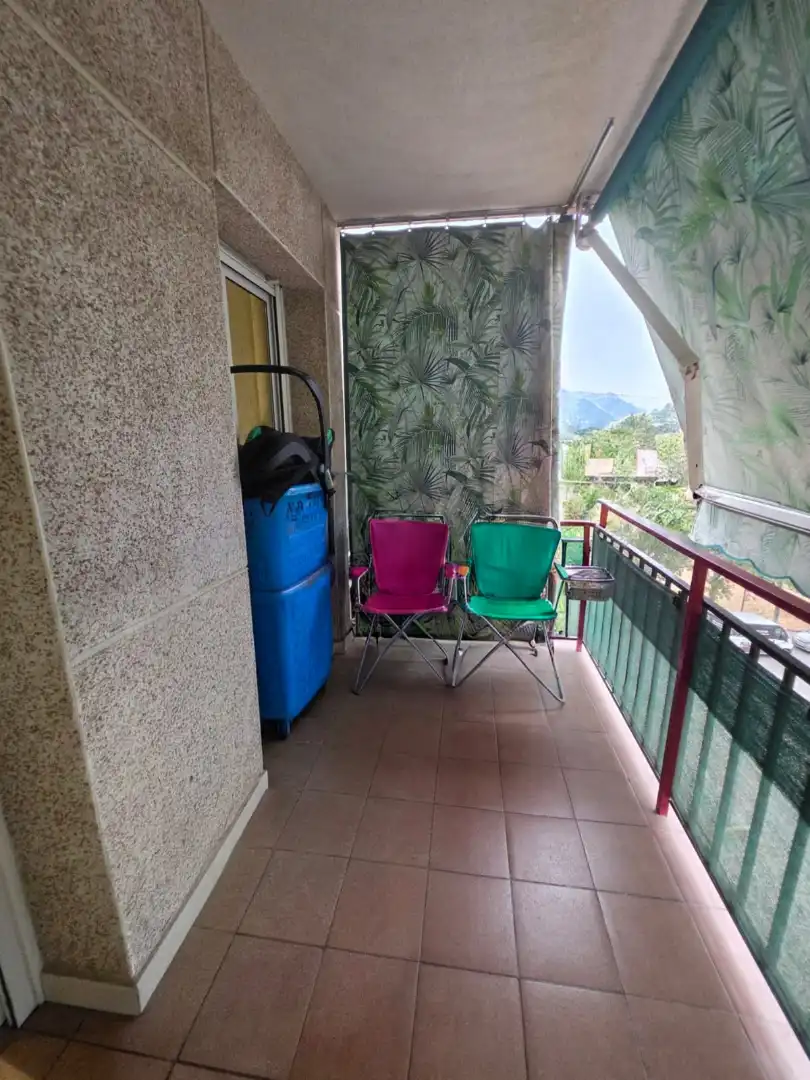Balcony of Flat for sale in L'Hospitalet de Llobregat  with Air Conditioner, Parquet flooring and Furnished