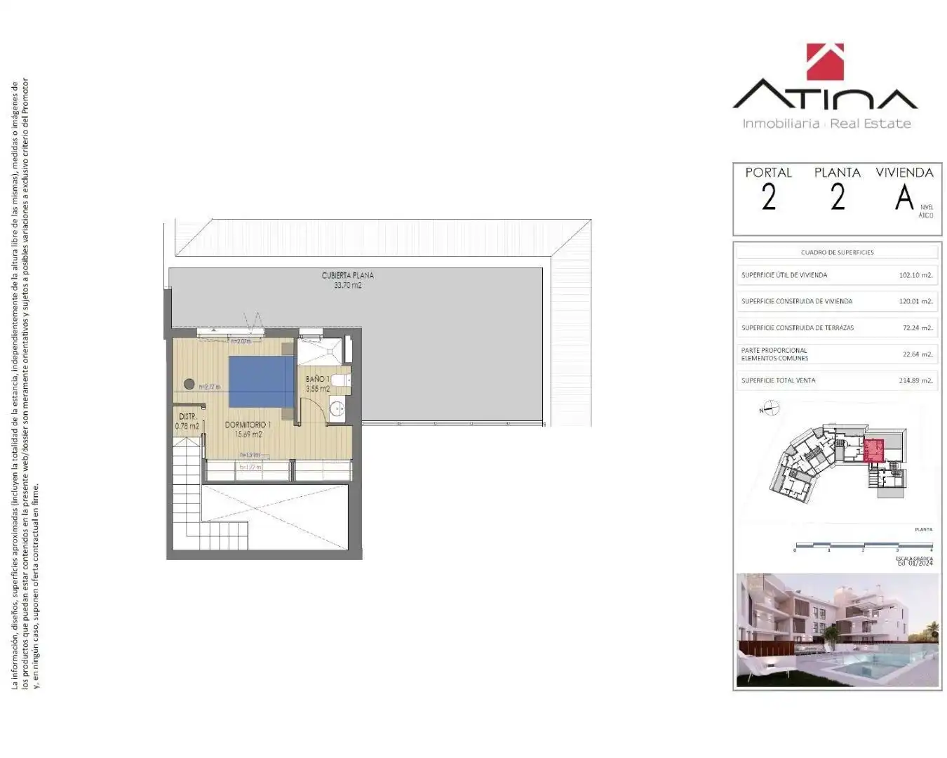 Ático en venta en Jávea / Xàbia con Aire acondicionado, Calefacción y Jardín privado