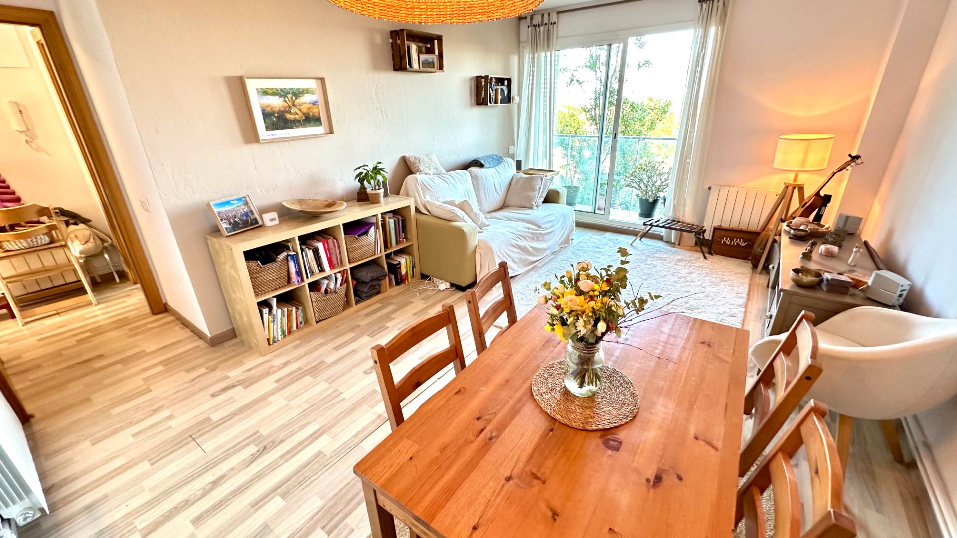 Sala d'estar de Pis en venda en Sabadell amb Calefacció, Parquet i Terrassa
