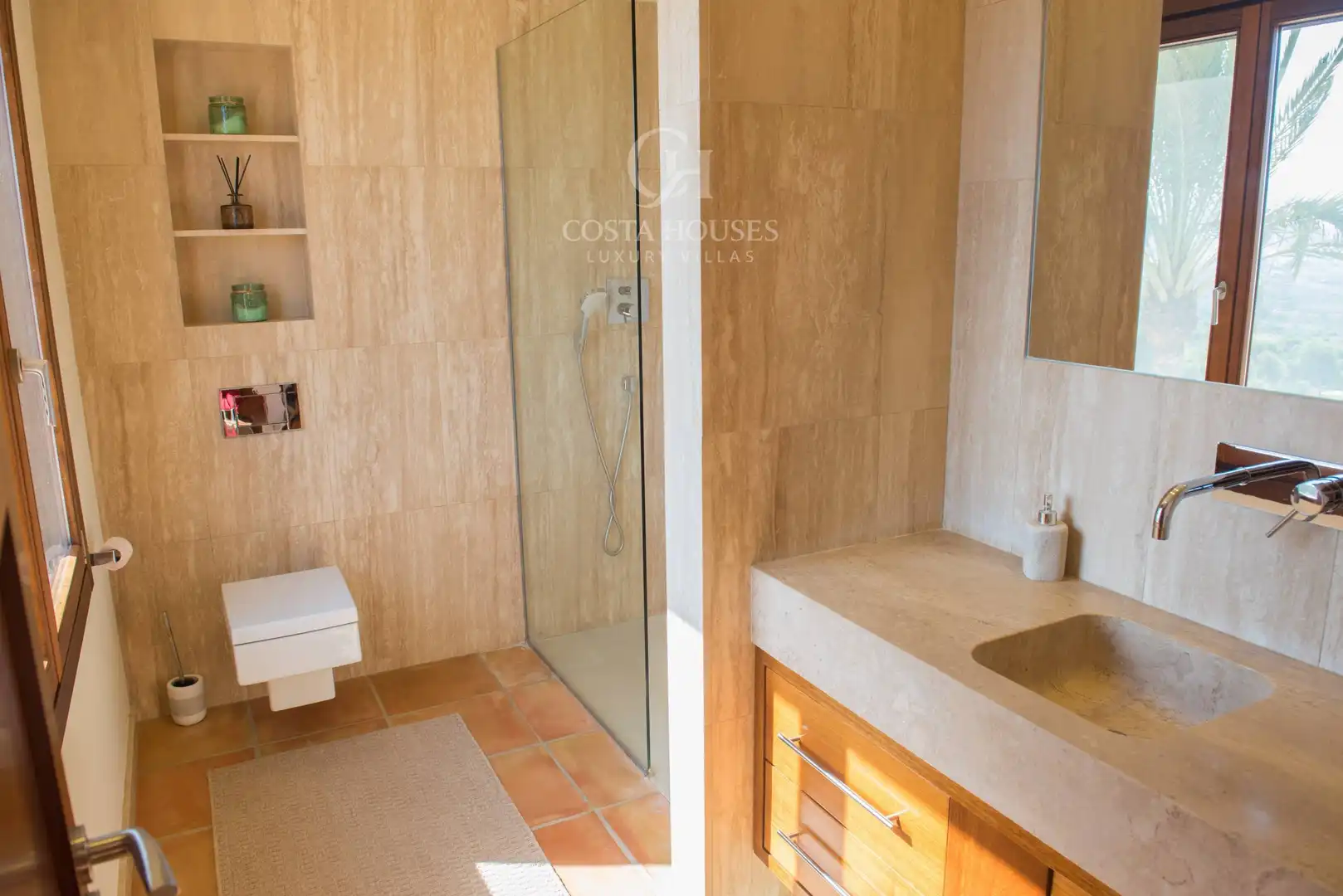 Bathroom of Houses for sale in Jávea / Xàbia  with Air Conditioner, Heating and Private garden